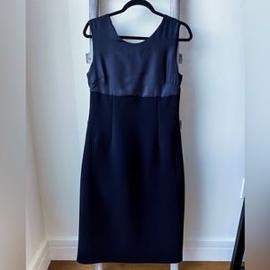 Jil Sander Black Sleeveless Knee Length Dress Size 36NWT $1595